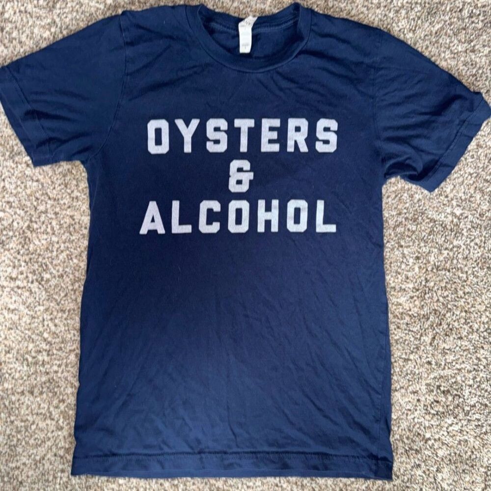 Navy Oysters and Alcohol tshirt